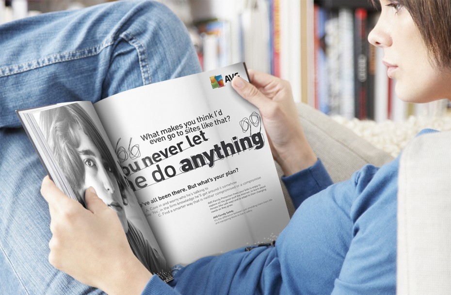 Woman lying in chair reading